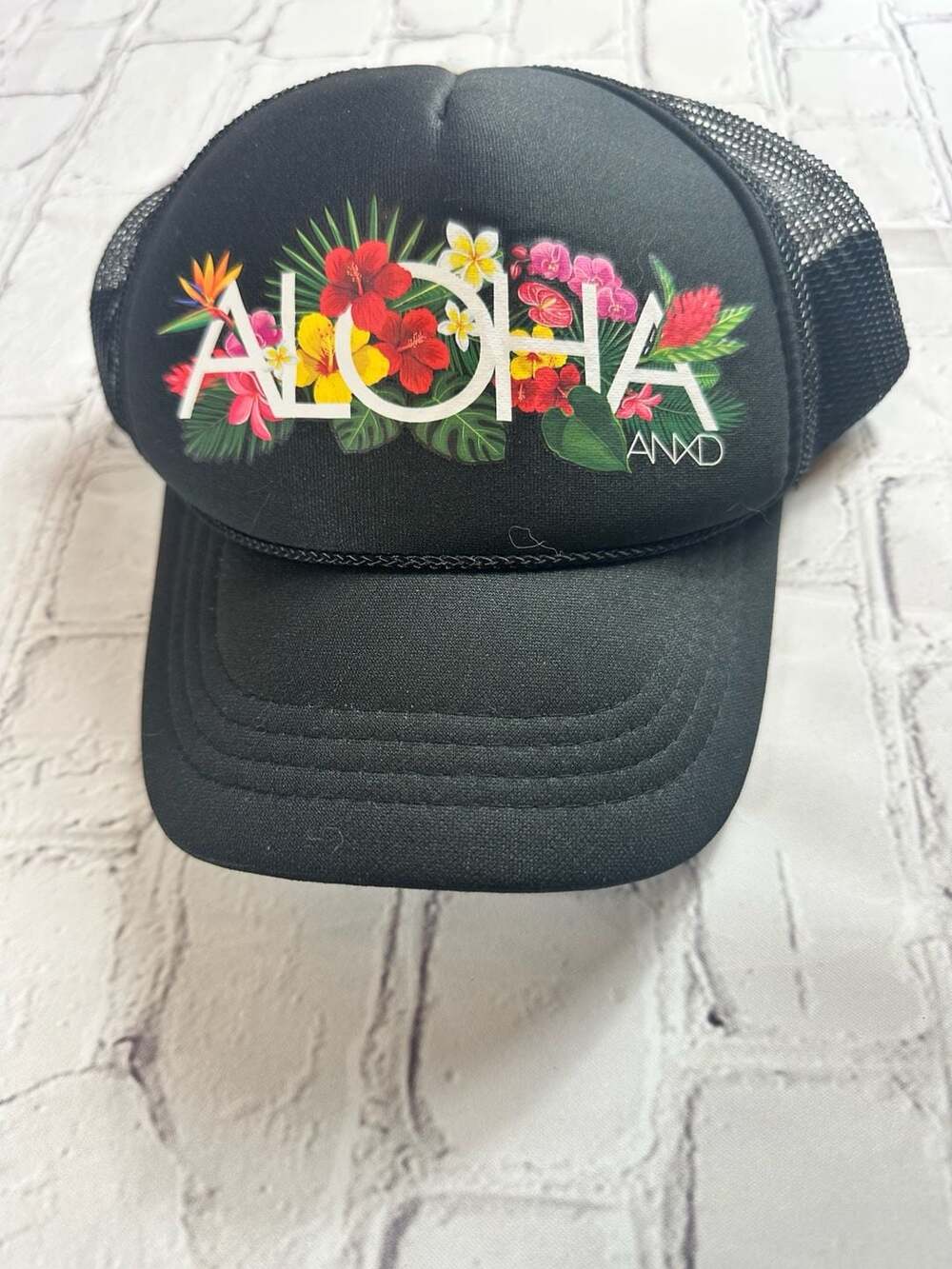 ANXD Aloha Flowers Youth Foam Trucker Hat